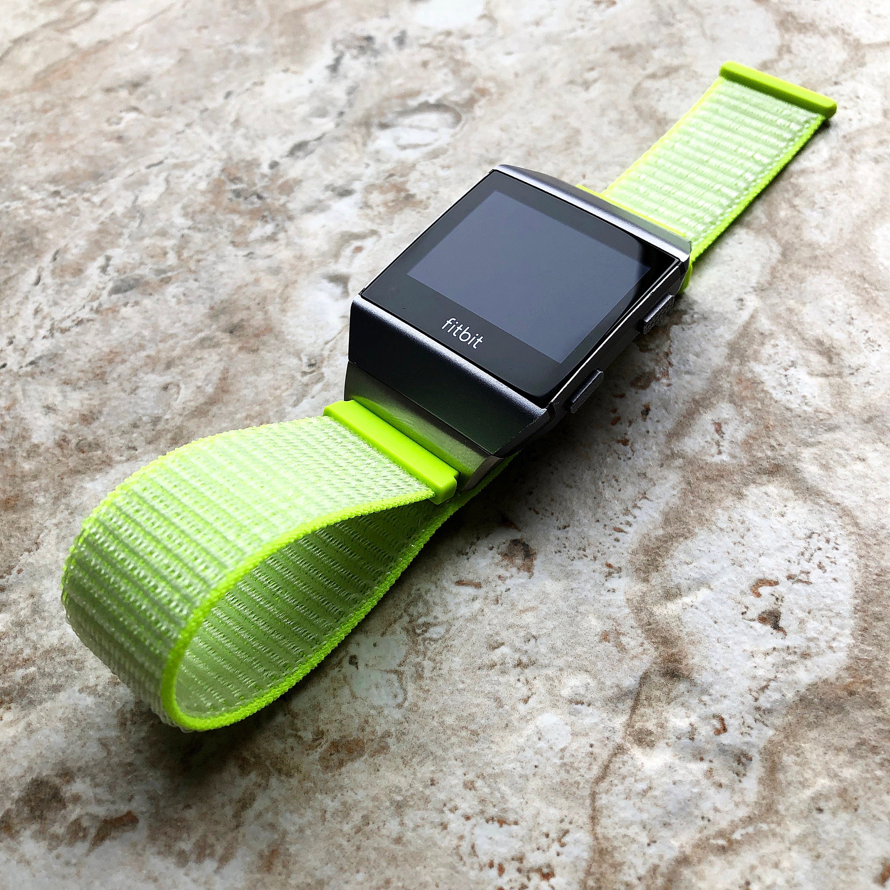 Fitbit Ionic Flash Light Sports Loop n Hook Band Strap for Watch Band Strap Adjustable with Quick Release Adapters Silver Rose Gold Black